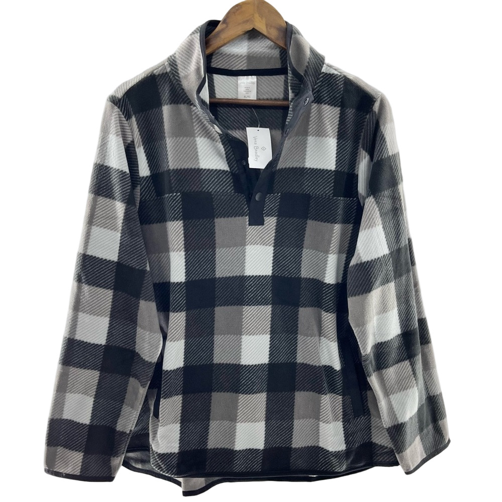 NWT Vera Bradley Plaid Pullover XL